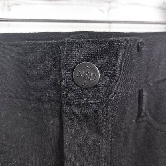 NOT YOUR DAUGHTERS JEANS Black Stretchy Pull On NYDJ Skinny High Rise Leggings 6 - Picture 4 of 9